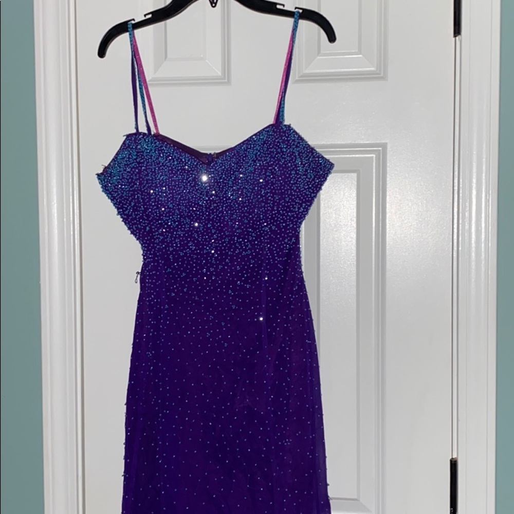 Tiffany Designs fit and flare formal mermaid gown!